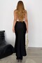 Elastic Waist, High Waist, Anti-Sweat, Seasonal Bell Model Long Skirt Ete040 - 4
