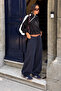 Navy Blue Stoperli Barrel Fit Brushed Inside Women's Sweatpants Mg2687 - 2