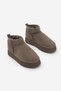 Women's Thick Sole Fur Lined Ankle Boots Tefis Mink Suede - 5
