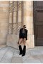 Garda Woven Black Oversize Blazer Jacket - 2
