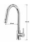 Vita- Sus304 Stainless Steel Spiral Kitchen Sink Faucet - Slim Elegant Head (with 2 Different Flow Modes) - 9