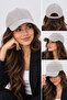 Suede Hat Unisex Plain Basic Sports Cap Daily Adjustable Baseball Cap - 3