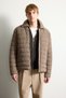 Slim Fit Shirt Collar Quilted Snap Button Jacket H1532Ax26Au - 3