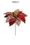 Christmas Ornament Ponsetya Lace Pattern Red 35 cm - 2