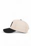 Black-Beige Baseball Cap with Number 7 Logo - 3