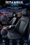 Istanbul Series Leather Universal Car Seat Cover - 5 Seats Full Set - 2
