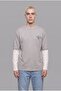 Boxy Fit Crew Neck Printed Long Sleeve T-Shirt H9201Ax26Au - 2