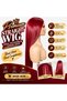 Hair 26 Inch 99J Bone Straight Vietnamese Human Hair Wig – 100% Virgin Raw Vietnamese Hair, Glueless Lace Front Wig.