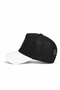 White-Black Trucker Hat with Number 7 Logo - 3
