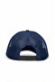 It's Not a Game It's Life Logo Cordura White-Navy Blue Trucker Hat - 4
