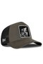 Wolf Logo Khaki-Black Trucker Hat
