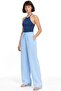 Mixray High Waist Textured Muslin Pants - 2