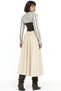 Mixray High Waist A-Line Midi Skirt - 3