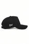 Cordura Black Baseball Cap with Lion Logo - 2