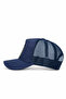 See You Later Never Logo Cordura Navy Blue Trucker Hat - 3