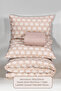 Riva Duvet Cover Set Single Fitted Sheet (160X220 cm) Beige - 7