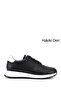 Men's Black Lace-Up Genuine Leather Comfort Sneaker