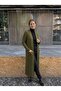 Standard Size Long Knitted Fiber Women's Jacket - 2