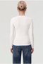 Women's Lux Touch Soft Texture Ecru Blouse - 6