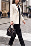 Handbag Black Multi-Compartment Stylish Women's Hand Shoulder Bag - 2