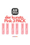 The Art Of. Pink 3Pack - Pink Unisex Lifestyle & Sports Towel Sole Organic Cotton 3-Piece Sock Set