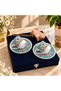Velvet Boxed Copper Coffee Pot Palace Model Double Porcelain Cup Set - 2