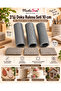 3' Different Patterned Texture Roller Set 10 cm Brick, Stone and Wood – Clay, Ceramic and Sugar Dough Roller