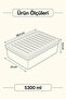 Set of 2 Refrigerator and Microwave Storage Containers with 5300 ml Capacity - 2Xx5300 - 5