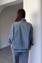 Special Design Appliqué Embroidered Jean Set - Blue - 4