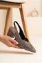 Thick Heel Shiny Heeled Shoes