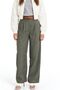 Mixray High Waisted Straight Leg Velvet Trousers