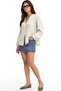 Mixray Lace-Up Collar Loose Long Sleeve Shirt - 4