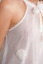 Mixray V-Neck Lace-Up Flounce Blouse - 3