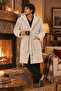 Premium Men's Bathrobe I Wellsoft Plush I Hooded Bathrobe & Bathrobe I with Hat - 2