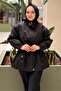 Hooded Covers Stone Embroidered Zippered Coat - 2