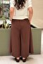 Elastic Waist Pocketed Front Zipper Skirt - 4