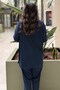 Crochet Knitwear Asymmetrical Tunic Pants Set - 4