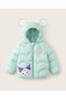 Girl's Winter Autumn Kuromi Lighted Puffer Jacket