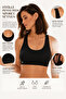 Women's Corded Fabric Combed Cotton Padded Sports Bra