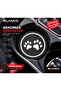 Silicone Cup Coaster Set of 2 In-Car Cup Coaster Accessory with Paw Logo Black - White