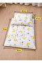 100% Cotton Park Crib Bottom Cushion and Baby/Child Pillow with Yellow Crescent and Star - 2