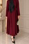 Hijab Dress Burgundy Skirt Bell Dress Hijab Evening Dress Hijab Graduation Dress - 6