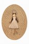 Girl in Dress Knitted Macrame Keychain/Bag Ornament