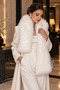 Fur Scarf & Shawl 170*20 (with Pull-Through Detail)