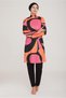 COLOR BLOCKED TESETURY SWIMSUIT SUIT 9006 - 3