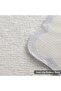Microfiber Bathroom Rug,Ultra Soft Water Absorbent Floor Mat,Non-Slip Washable Bedroom Area Rug,50 x 80cm,White and Blue - 4