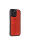 غطاء جلد أراس لـ Apple iPhone 16 Pro Max - أحمر - 2