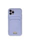 Apple iPhone 11 Pro Case Kelvin Silicone with Business Card Holder - Lilac