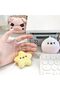 2Pcs Cute Star Keychain with Squeaky Sound,Kawaii Bag Charm for Backpacks and Purses,Stress Relief Accessory for Car Keys and Handbags - 6