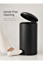 20L | Matte Black Series | Soft Closing Lid | Fingerprint Resistant | Trash & Garbage Waste Bin | Kitchen, Home & Office | 20L - 5